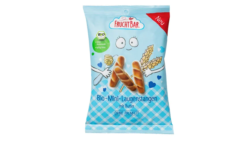 FruchtBar Bio Mini-Laugenstangen mit Butter 90 g