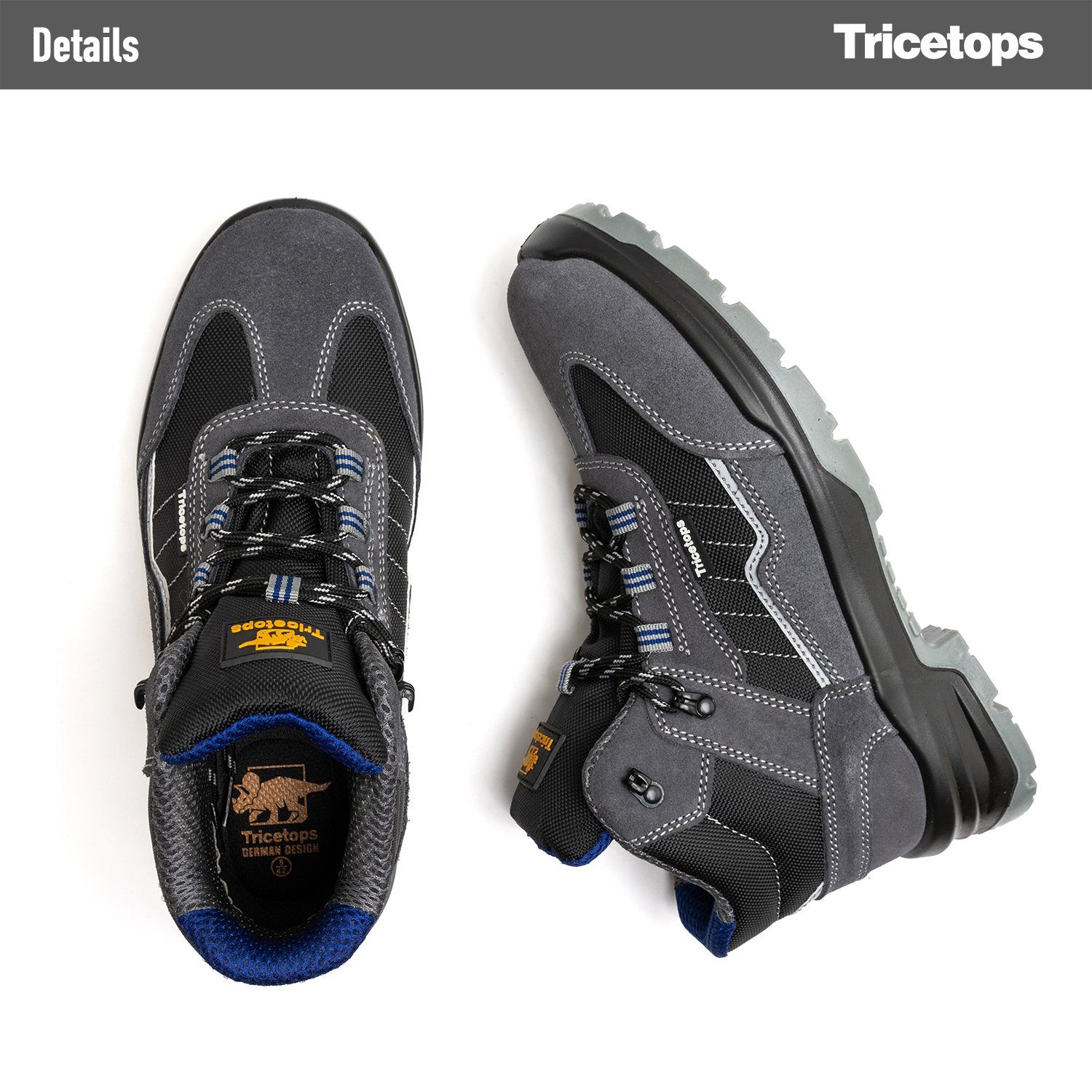 Tricetops TS618H Sicherheitsschuhe S1P Arbeitsschuhe Herren Damen atmungsaktiv Arbeitsschuh
