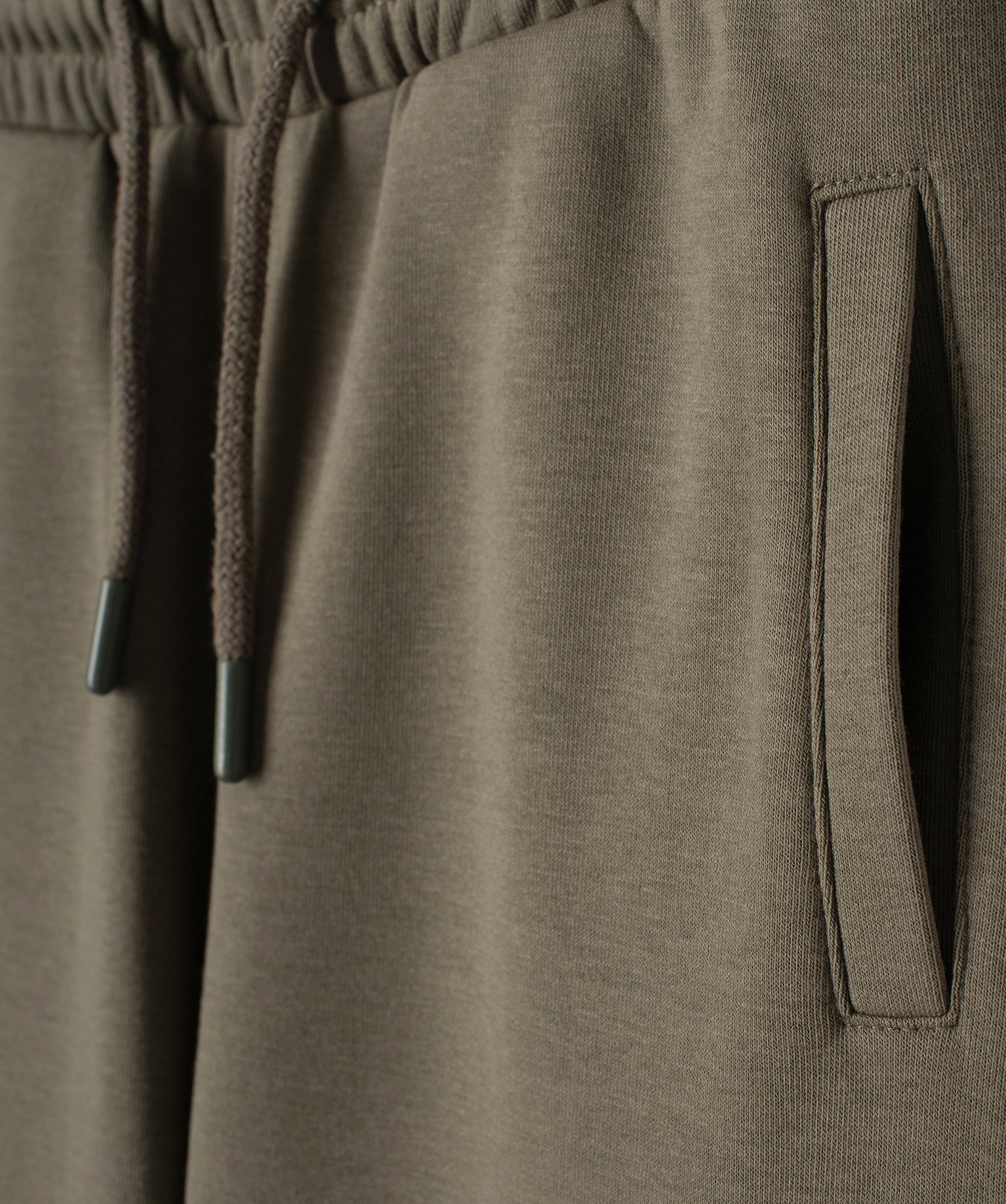 Pantalon de sport en maille molletonnée fille kaki | GEMO