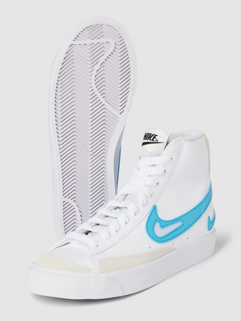 High-Top-Sneaker mit Label-Details Modell 'BLAZER' in weiß