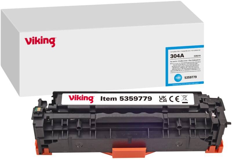 Viking 304A Kompatibel HP Tonerkartusche CC531A Cyan