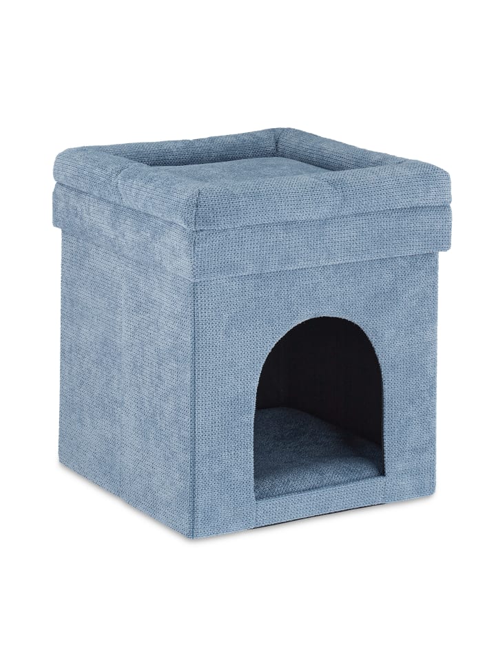 relaxdays Katzenhöhle in Grau - (B)38 x (H)42 x (T)38 cm günstig kaufen onesize