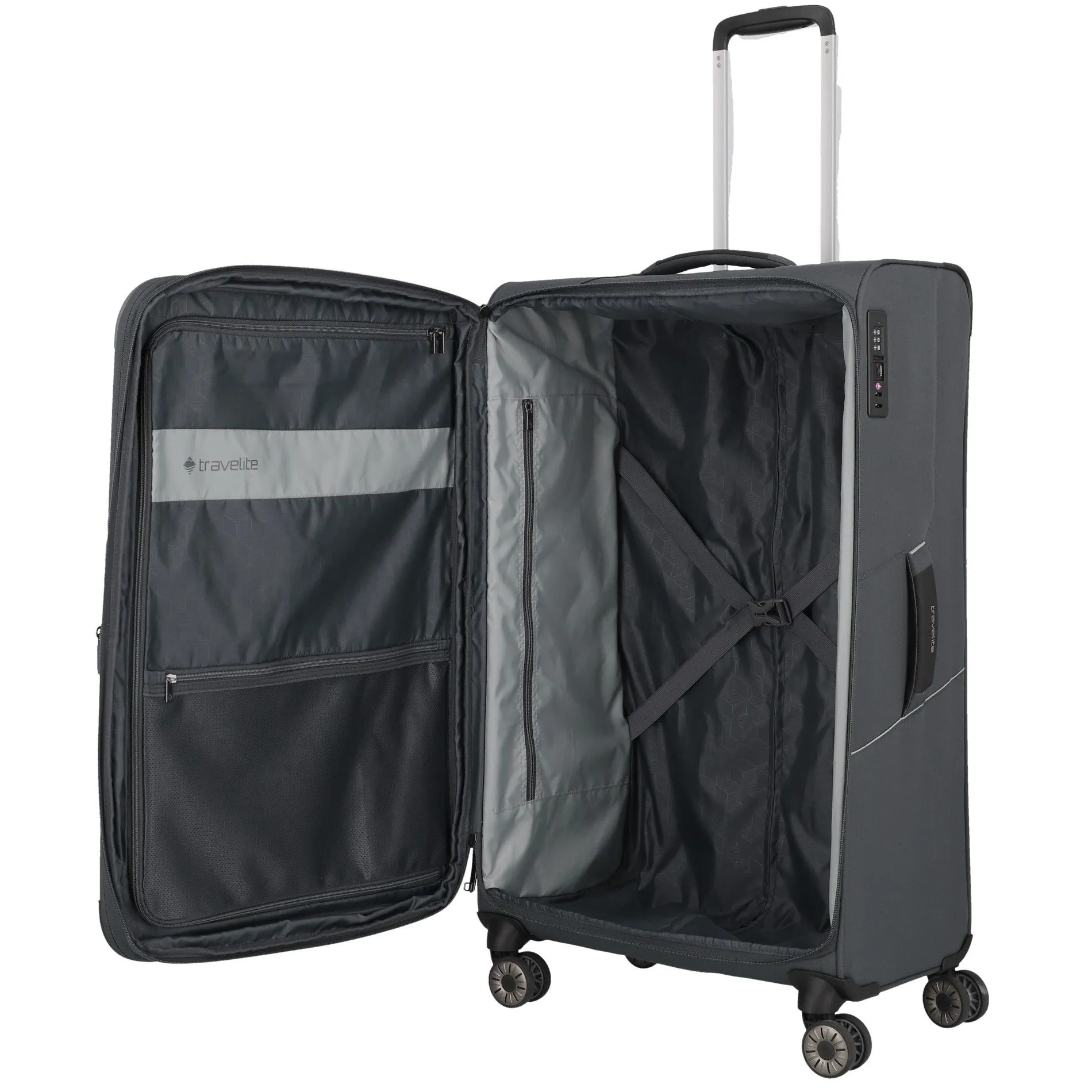 Travelite SKAII Trolley 4 Rollen L - Gipfelgrau