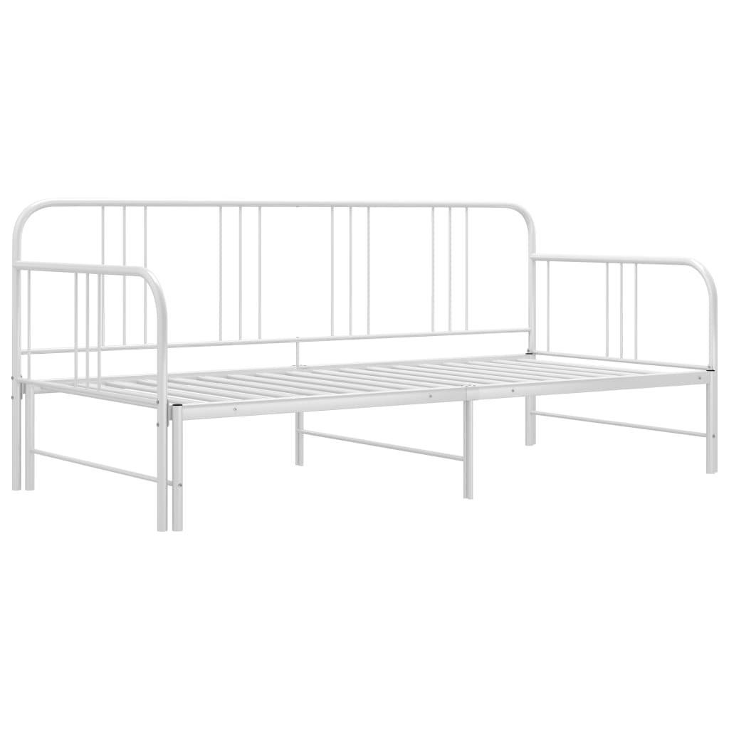 DOTMALL Metallbett Vielseitige Sofabett, mit ausziehbarer Liegefläche, 90-180x200 cm