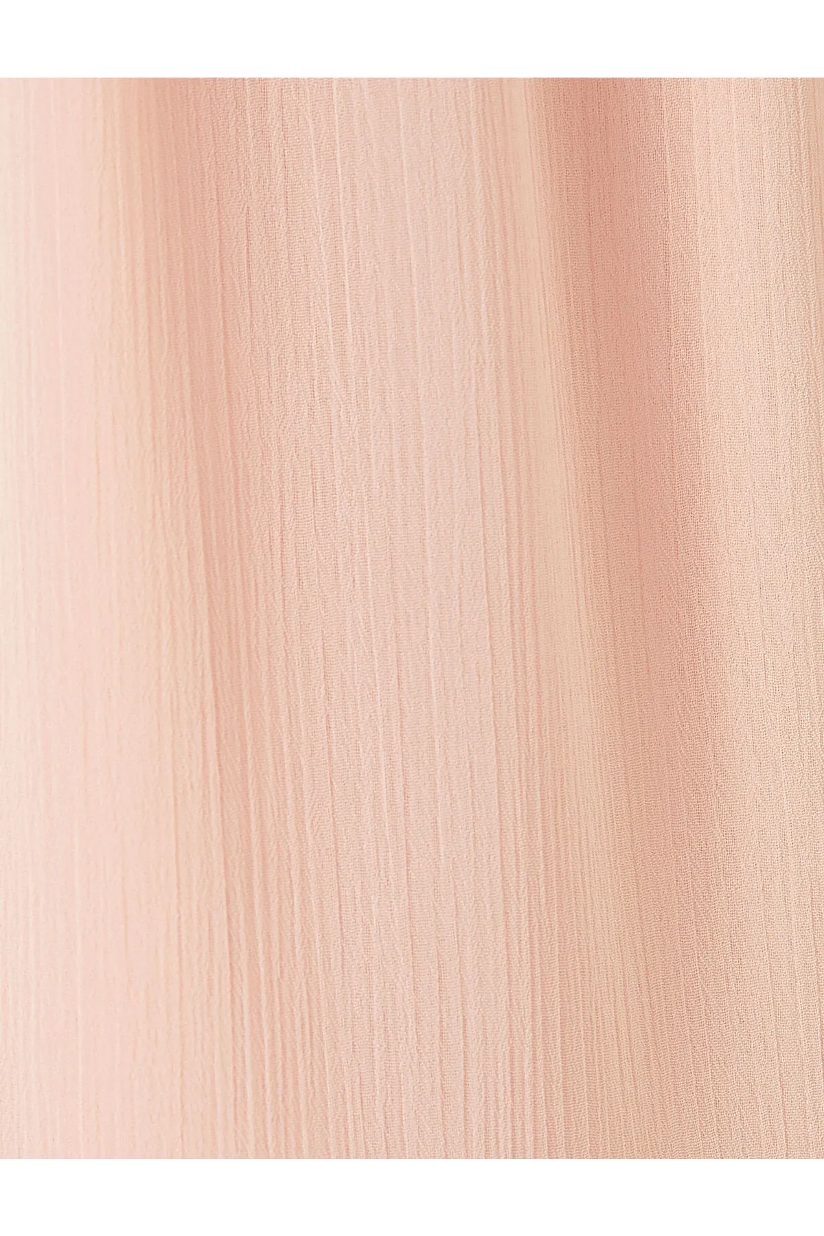 Koton  Chiffon-langes Kleid, Ballonärmel, Rüschen, Rundhalsausschnitt