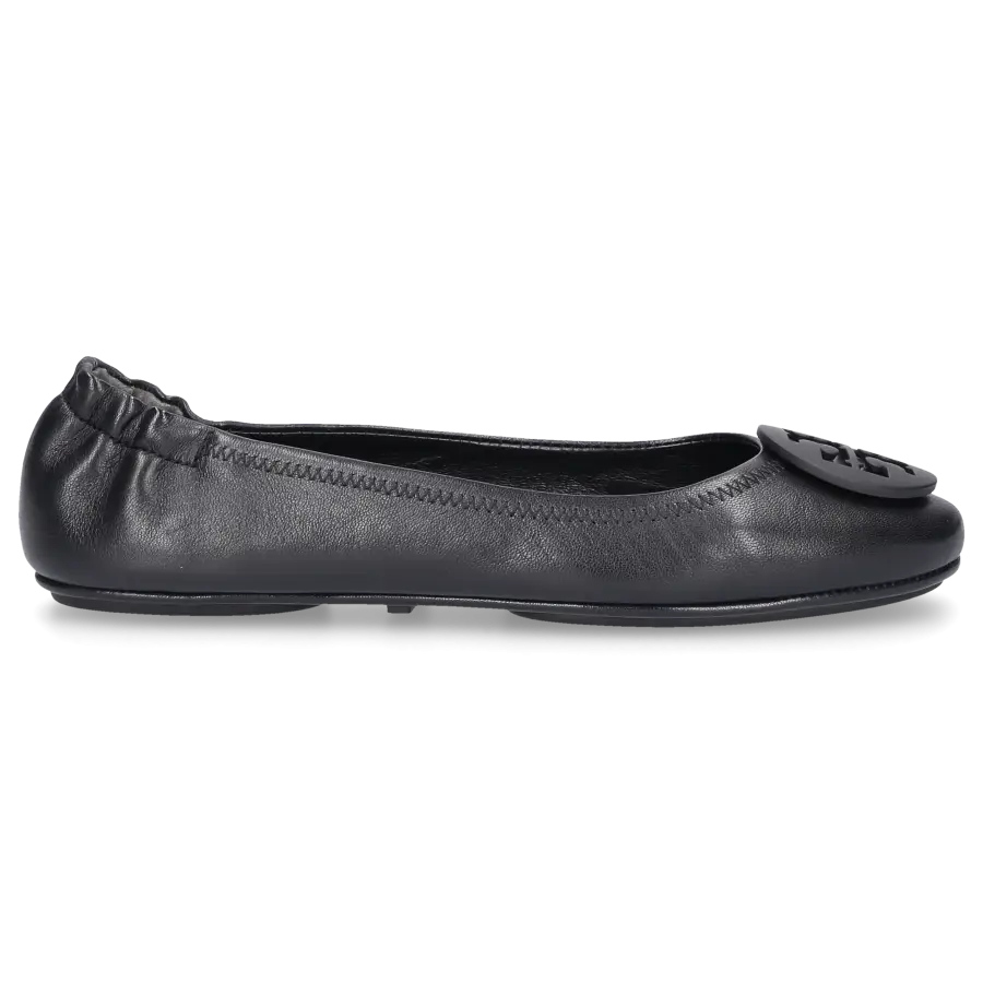 Tory Burch - Ballerinas MINNIE TRAVEL Ziegenleder - schwarz