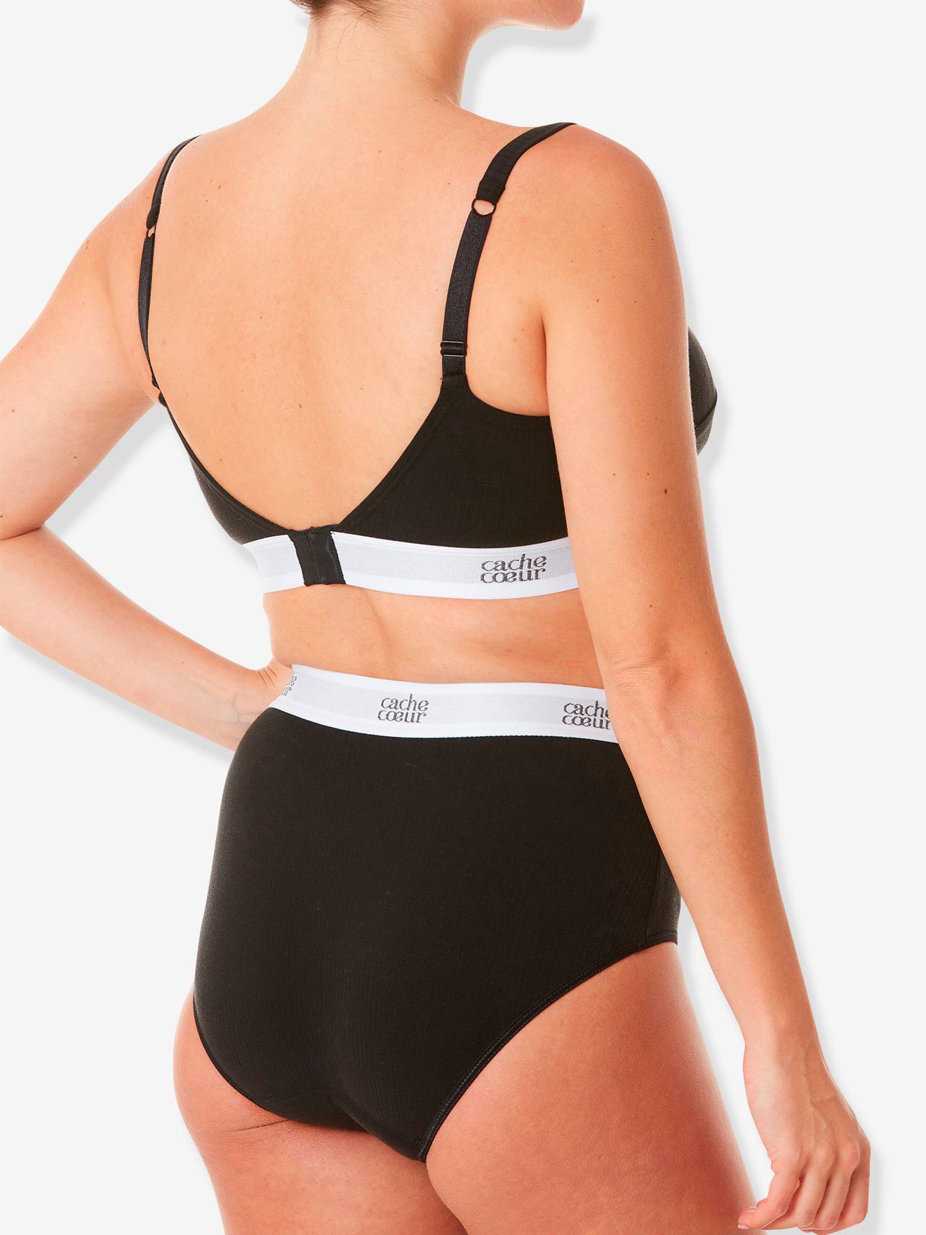 Culotte taille haute Bodyguard Post Partum CACHE CŒUR & CURVE noir