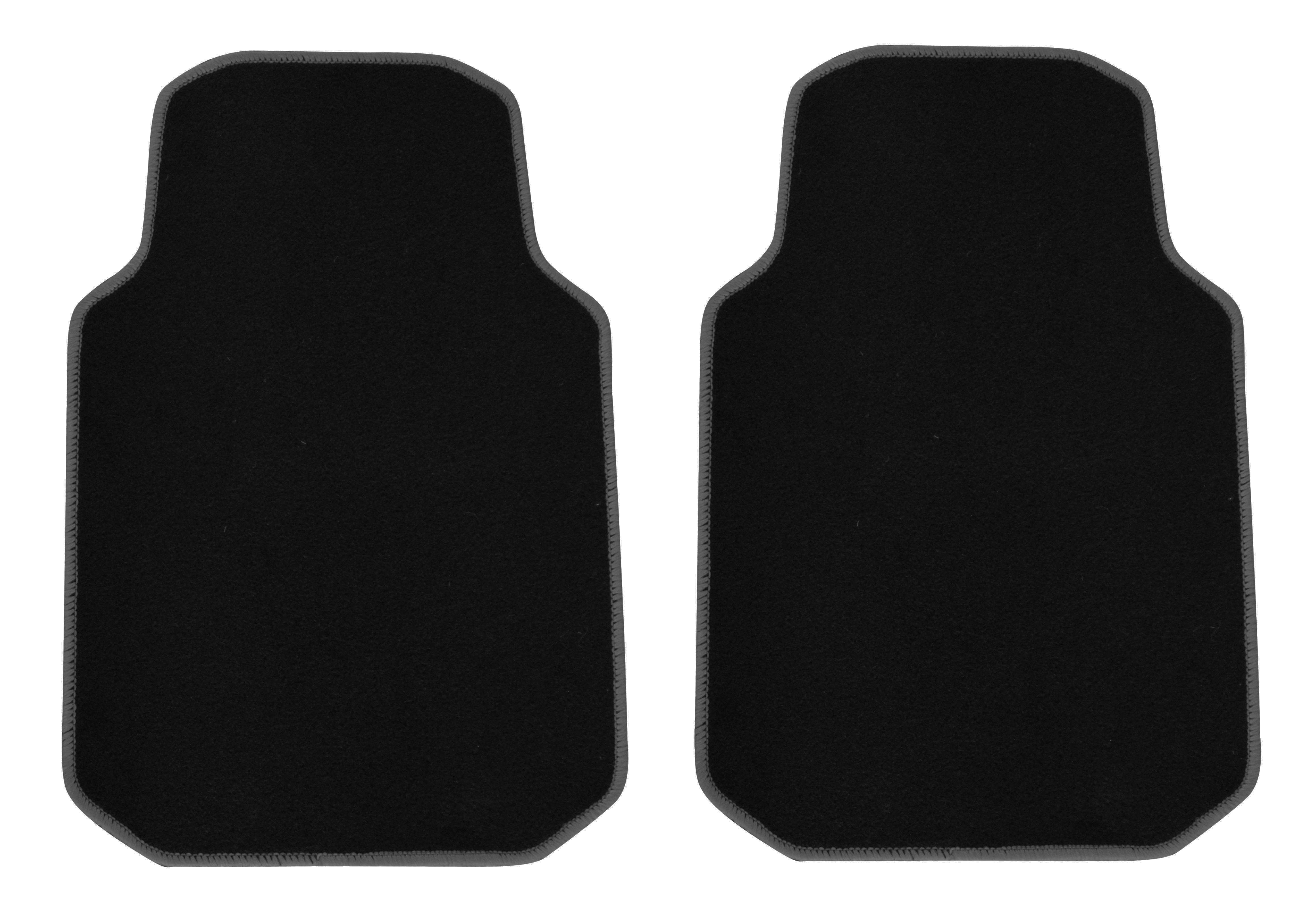 Wendbare universal-Fußmatten im 2-teiligen Set, Teppich und PVC, schwarz, von Norauto - ATU