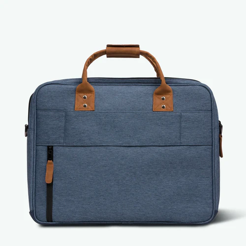 Paris navy blue laptop bag