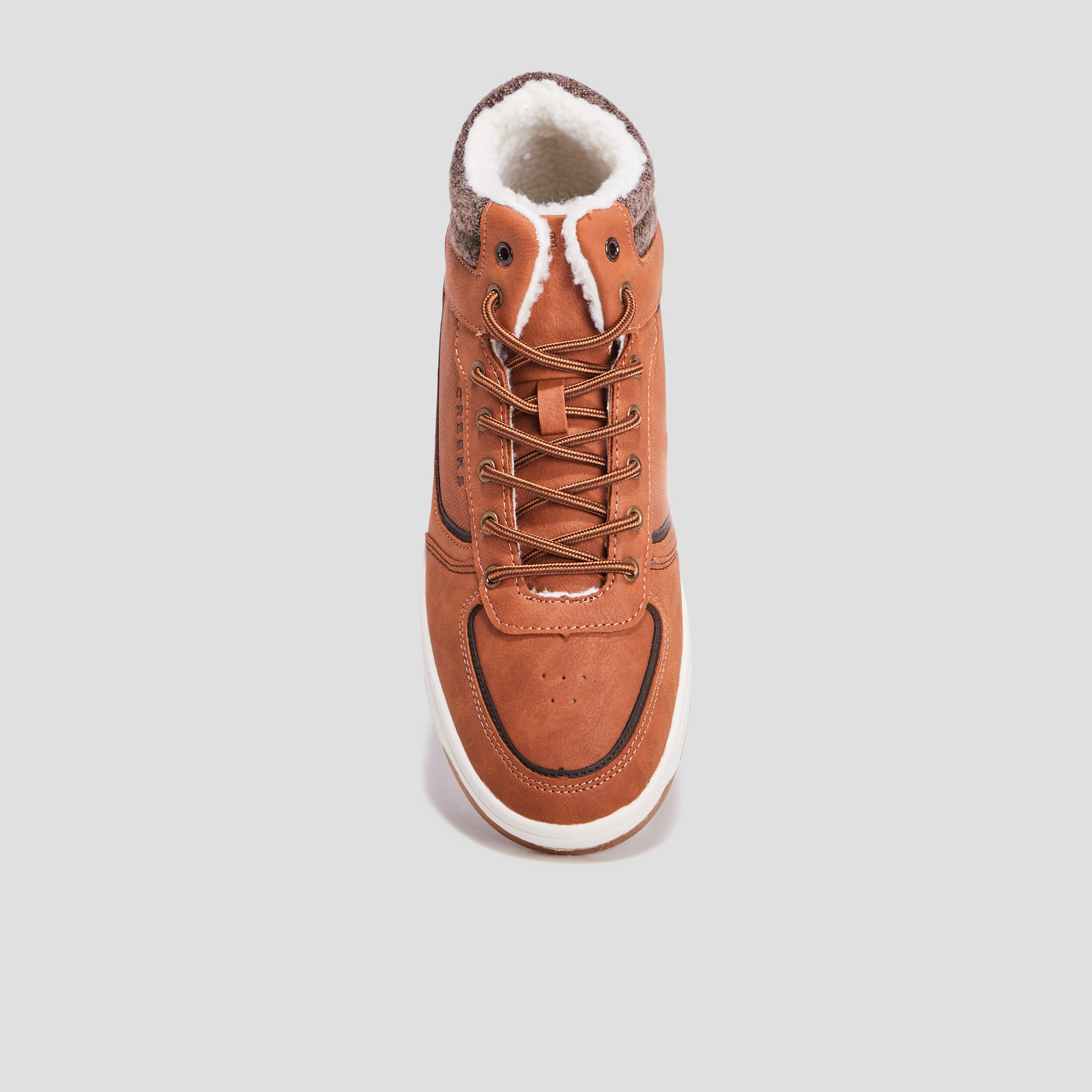 Baskets montantes Creeks marron homme | La Halle