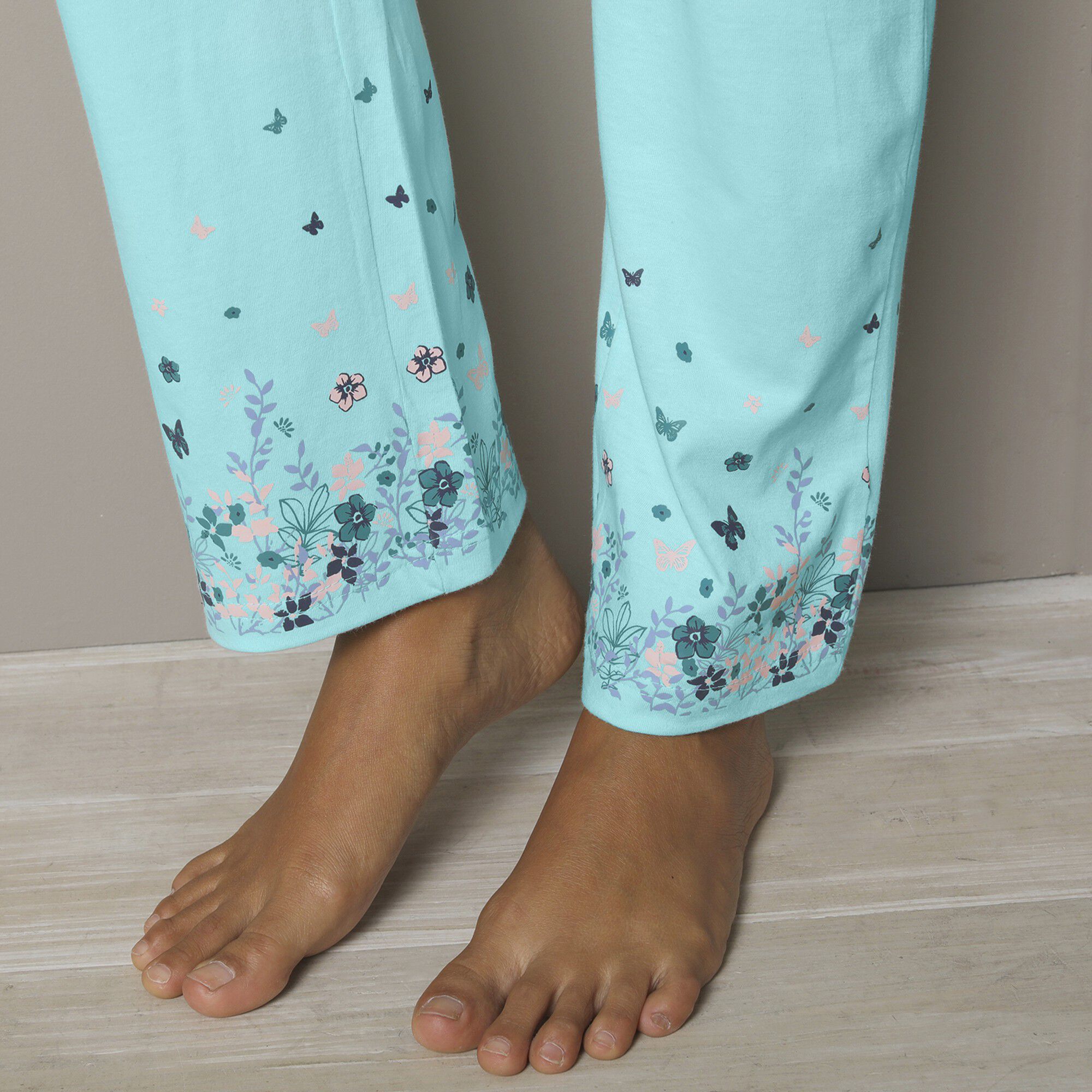 Pantalon base imprimée bucolique