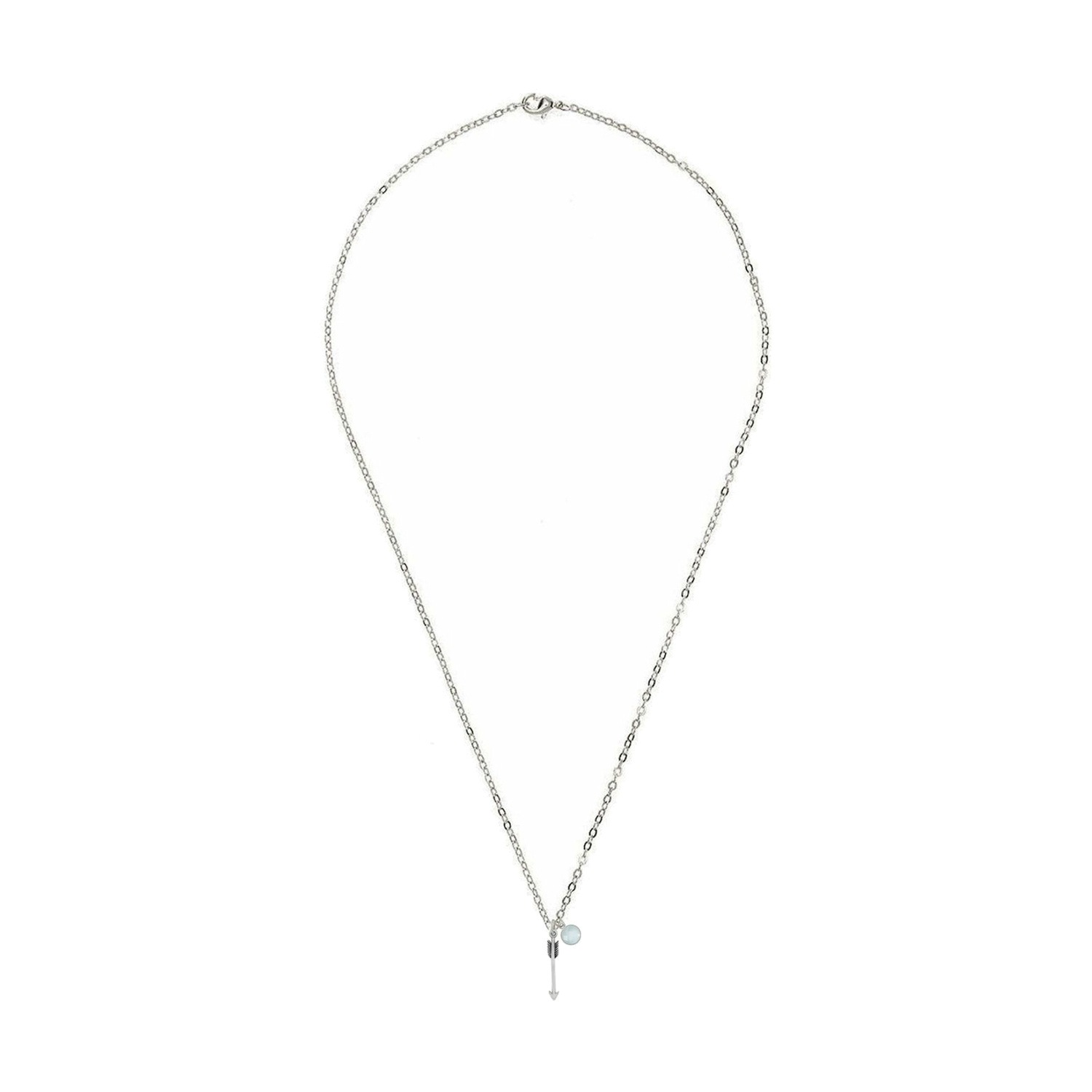 Kette mit Anhänger 'Pfeil Chalcedon'