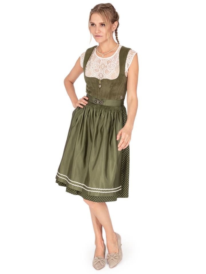 MarJo Midi Dirndl GAUTING in grün günstig kaufen