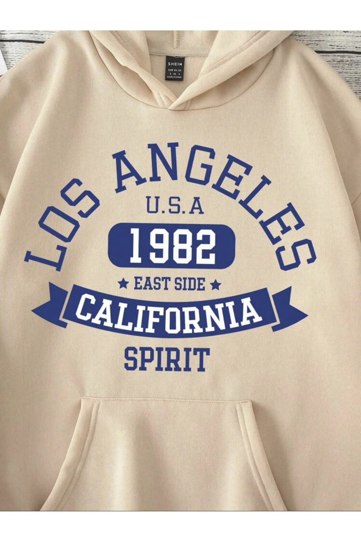 MOONBULL  Bedrucktes Oversize-Sweatshirt mit Kapuze von Losangels für Unisex