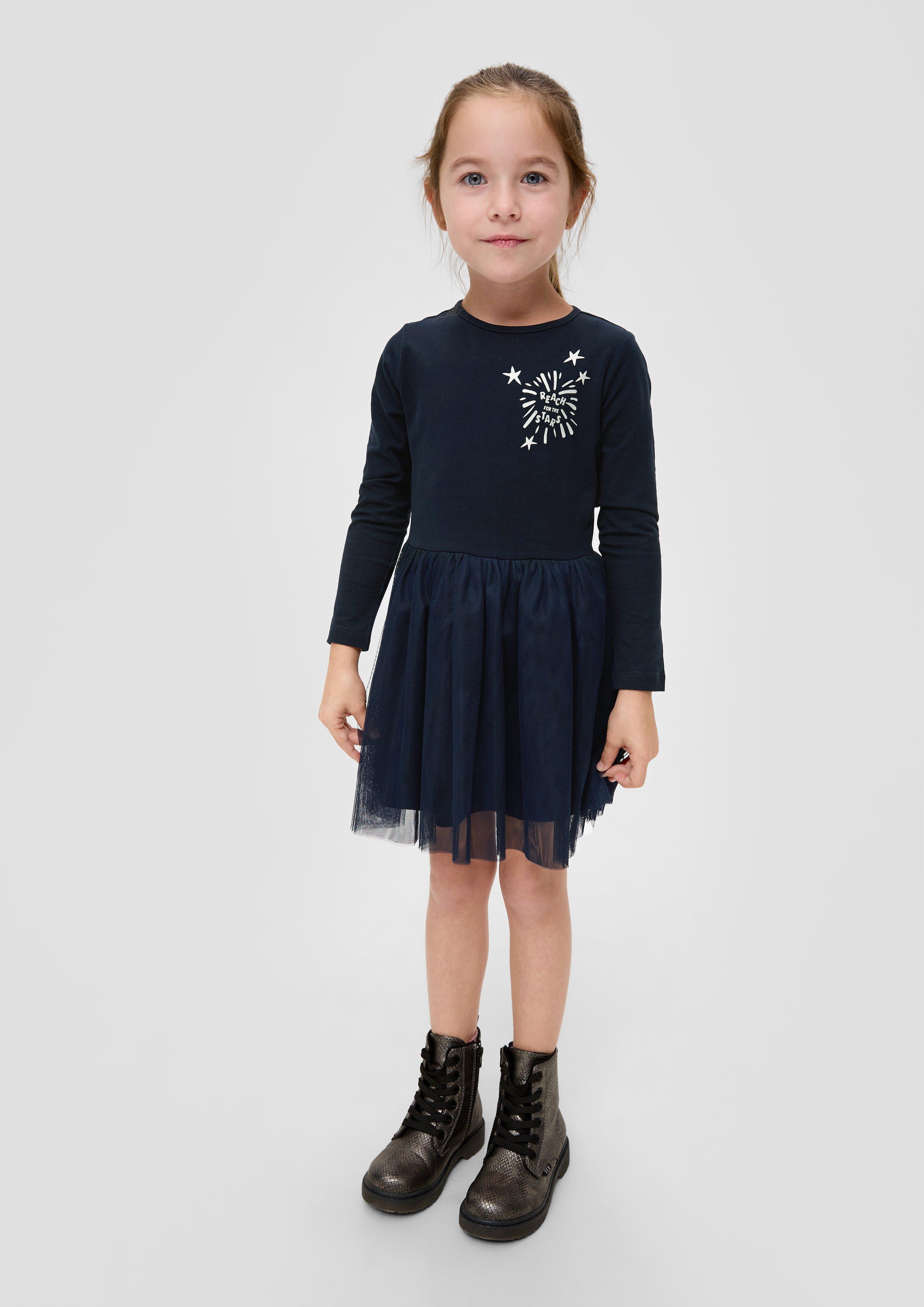 Kleid mit Mesh-Layering  2137389-5952