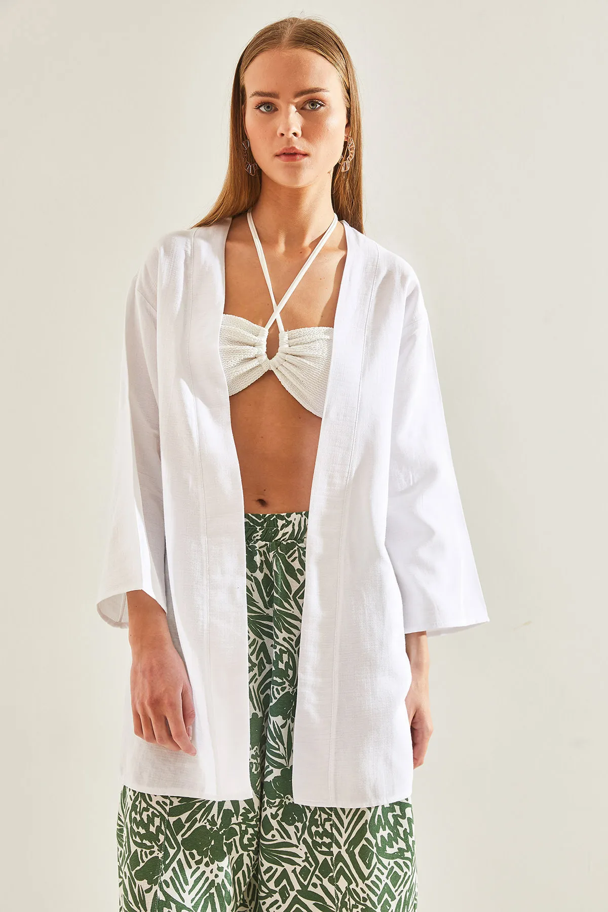 Bianco Lucci  Kimono & Kaftan - Weiß - Regular Fit