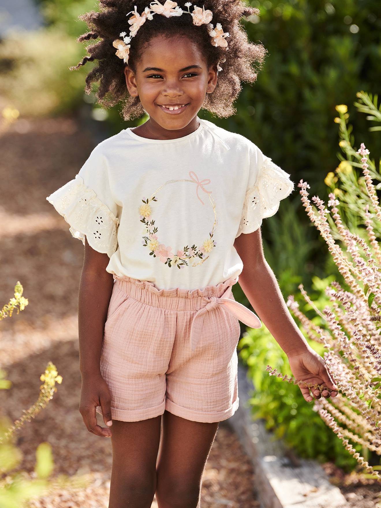 Short en gaze de coton style 