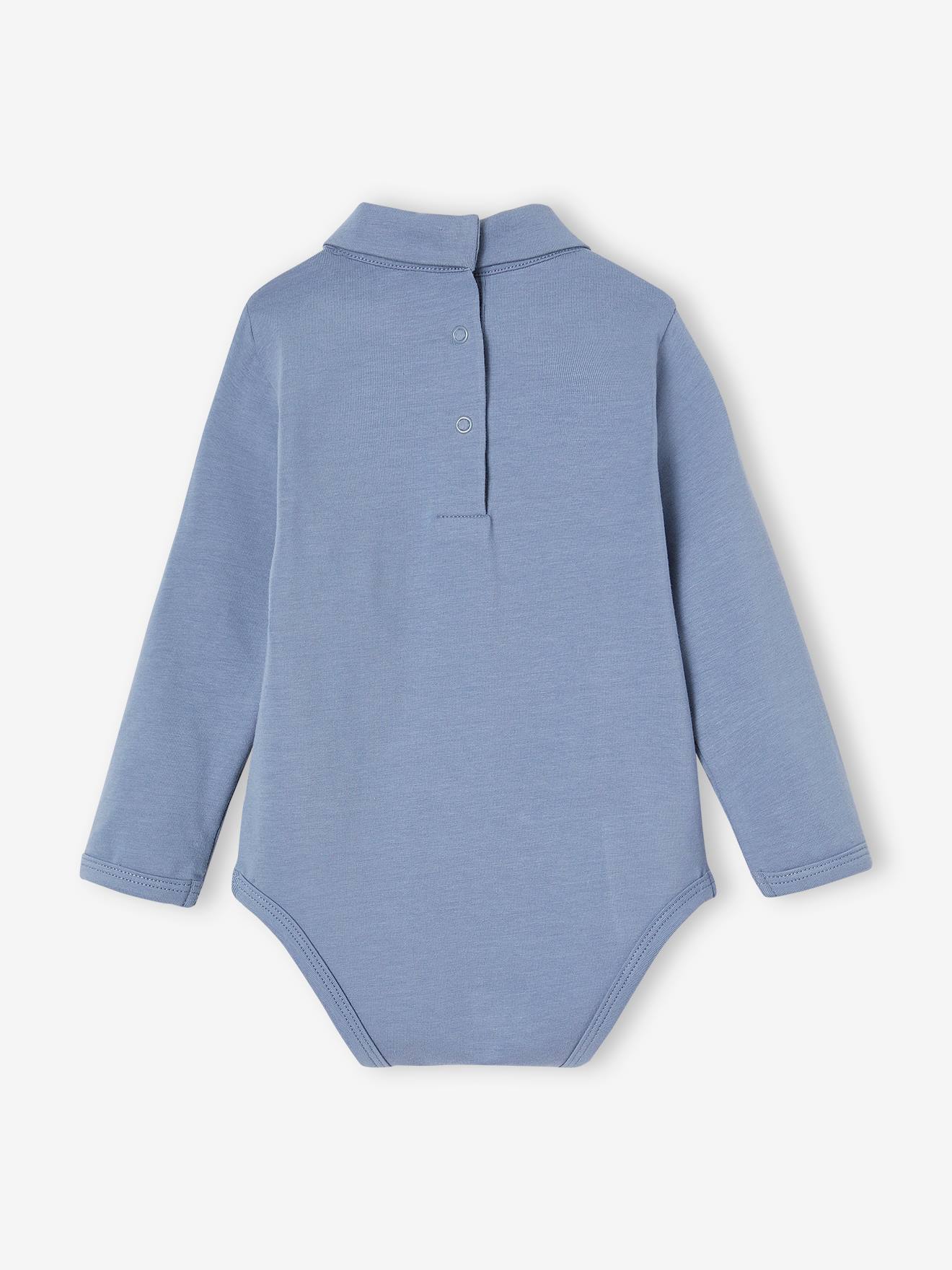Lot de 2 bodies bébé col roulé écru