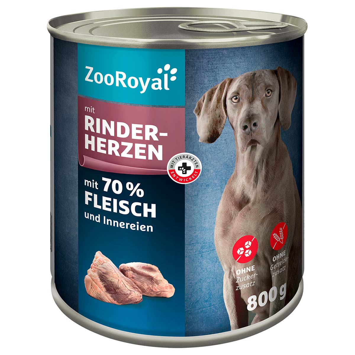 ZooRoyal Hunde-Nassfutter mit Rinderherzen kaufen
