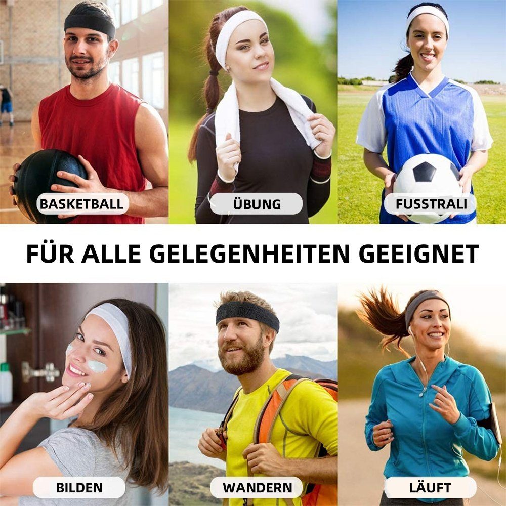 Opspring Schweißband 3 Pcs Sport Stirnbänder Feuchtigkeitstransport Athletisch Schweißband