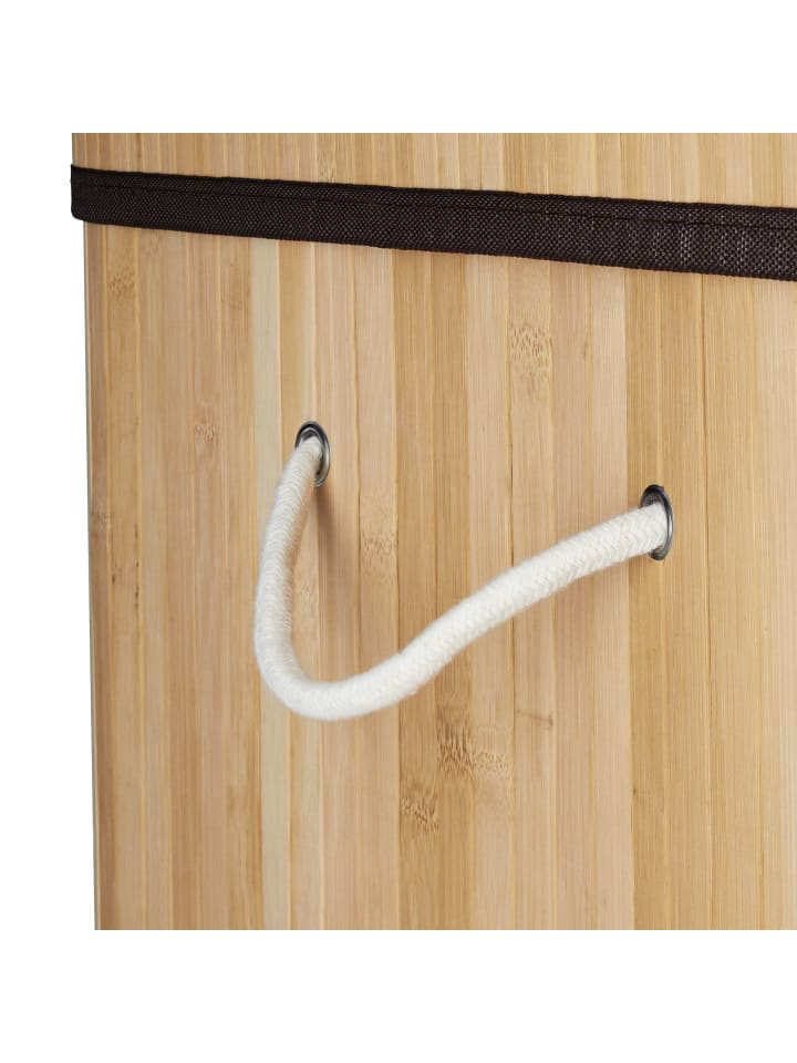 relaxdays Wäschekorb in Natur - (B)55 x (H)63 x (T)35 cm günstig kaufen onesize