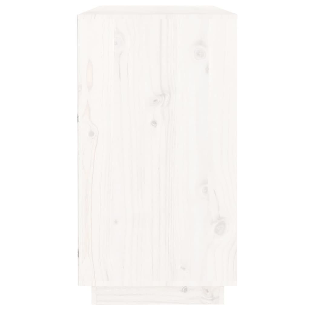 vidaXL Sideboard Sideboard Weiß 100x40x75 cm Massivholz Kiefer (1 St)