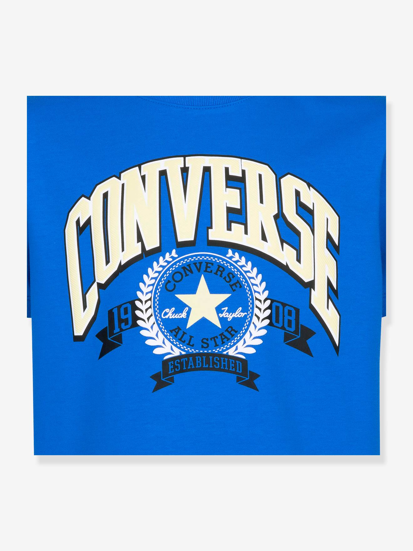Converse Kinder T-Shirt CONVERSE mit Bio-Baumwolle - elektrisch blau