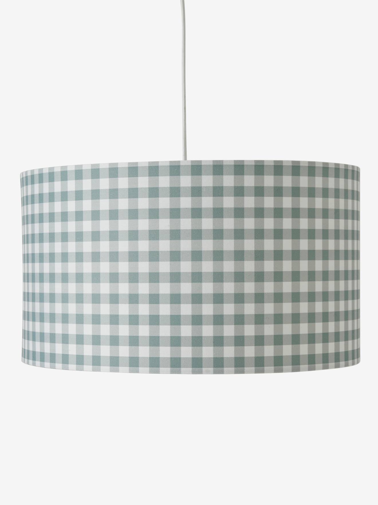 Abat-jour pour suspension vichy bleu