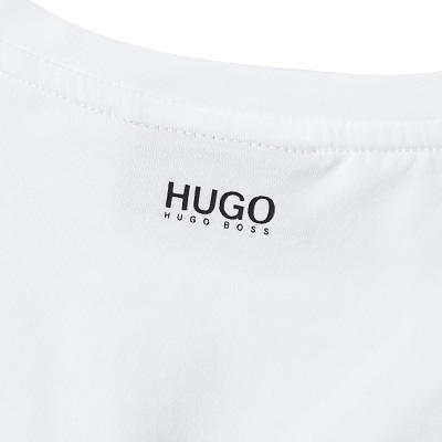 HUGO, T-Shirts, Regular Fit, Baumwolle, weiß