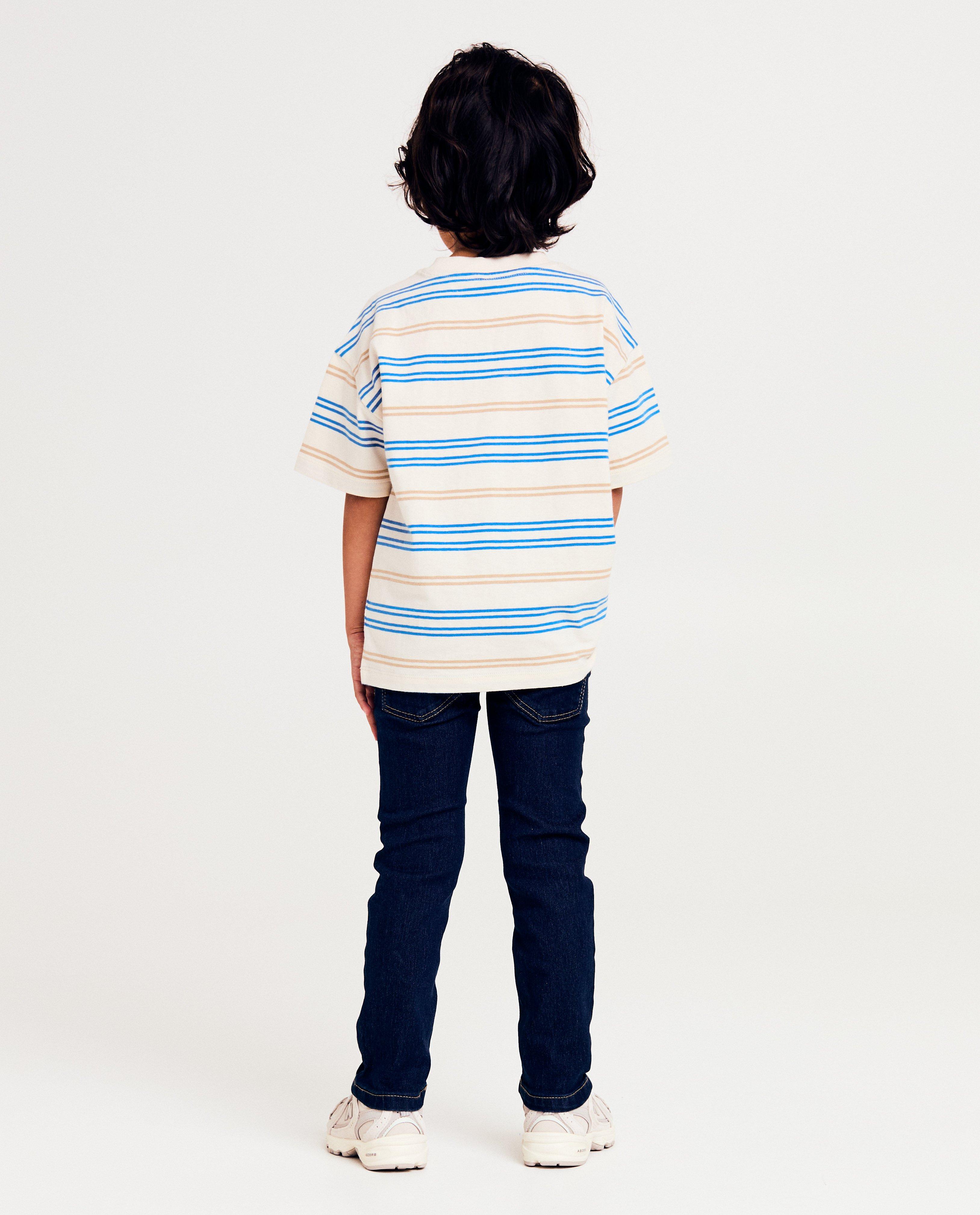 Tricou cu dungi albastre Kidz Nation