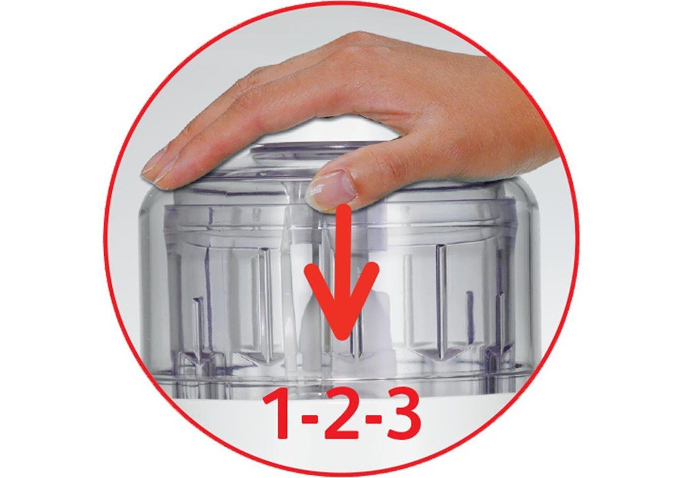 Tefal Zerkleinerer La Moulinette DPA 130, 1000 W, Zerkleinerungs-behälter, Deckel-Bedienung