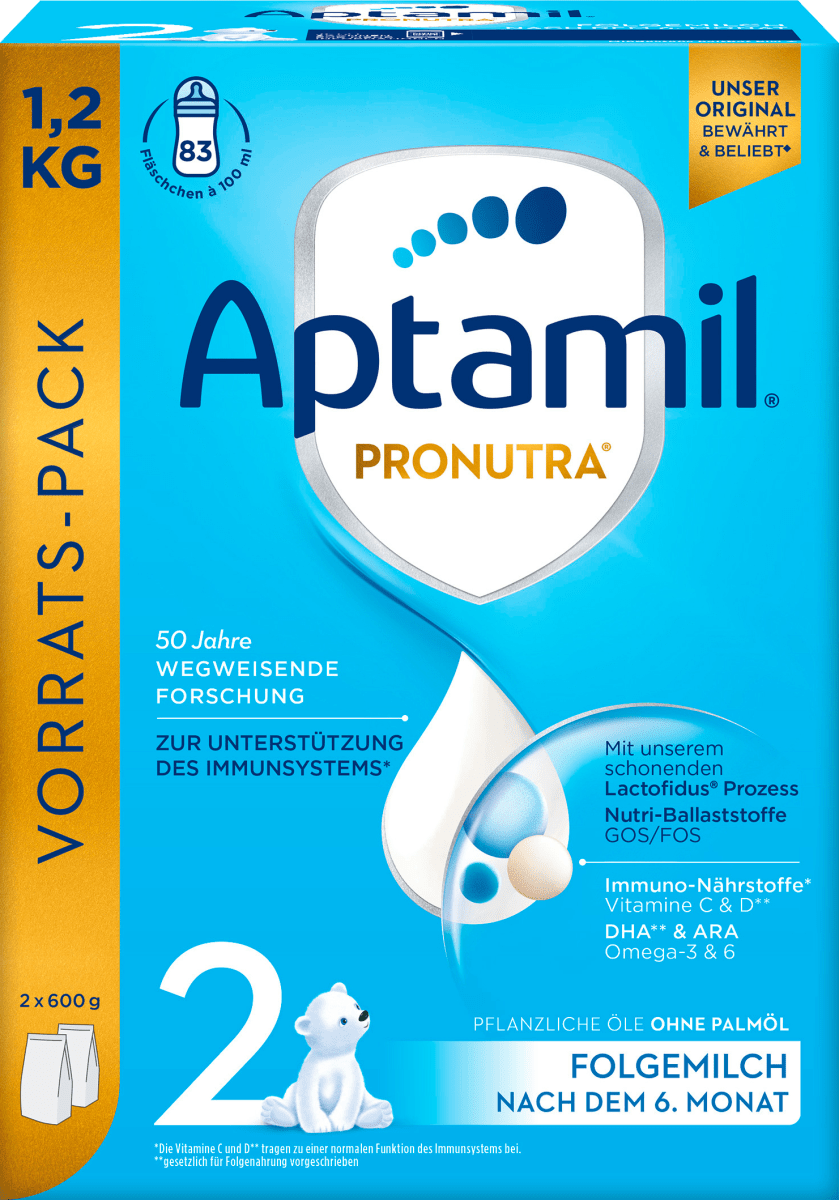 Folgemilch 2 Pronutra nach dem 6. Monat, 1,2 kg