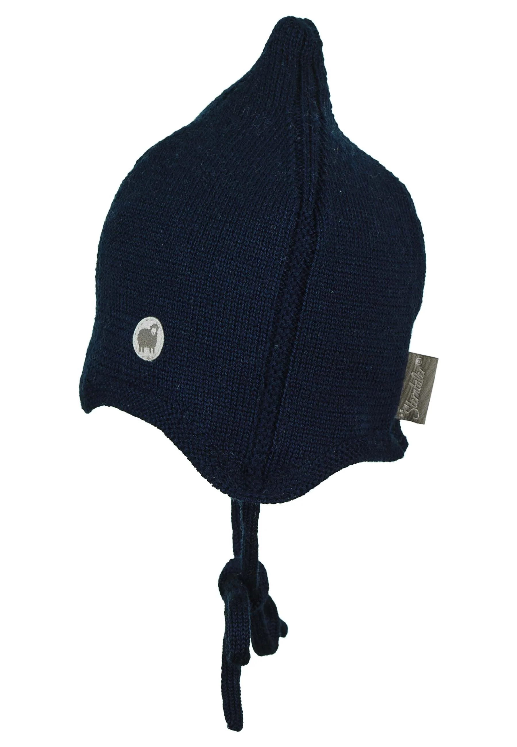Strickmütze Baby aus Merinowolle unifarben
