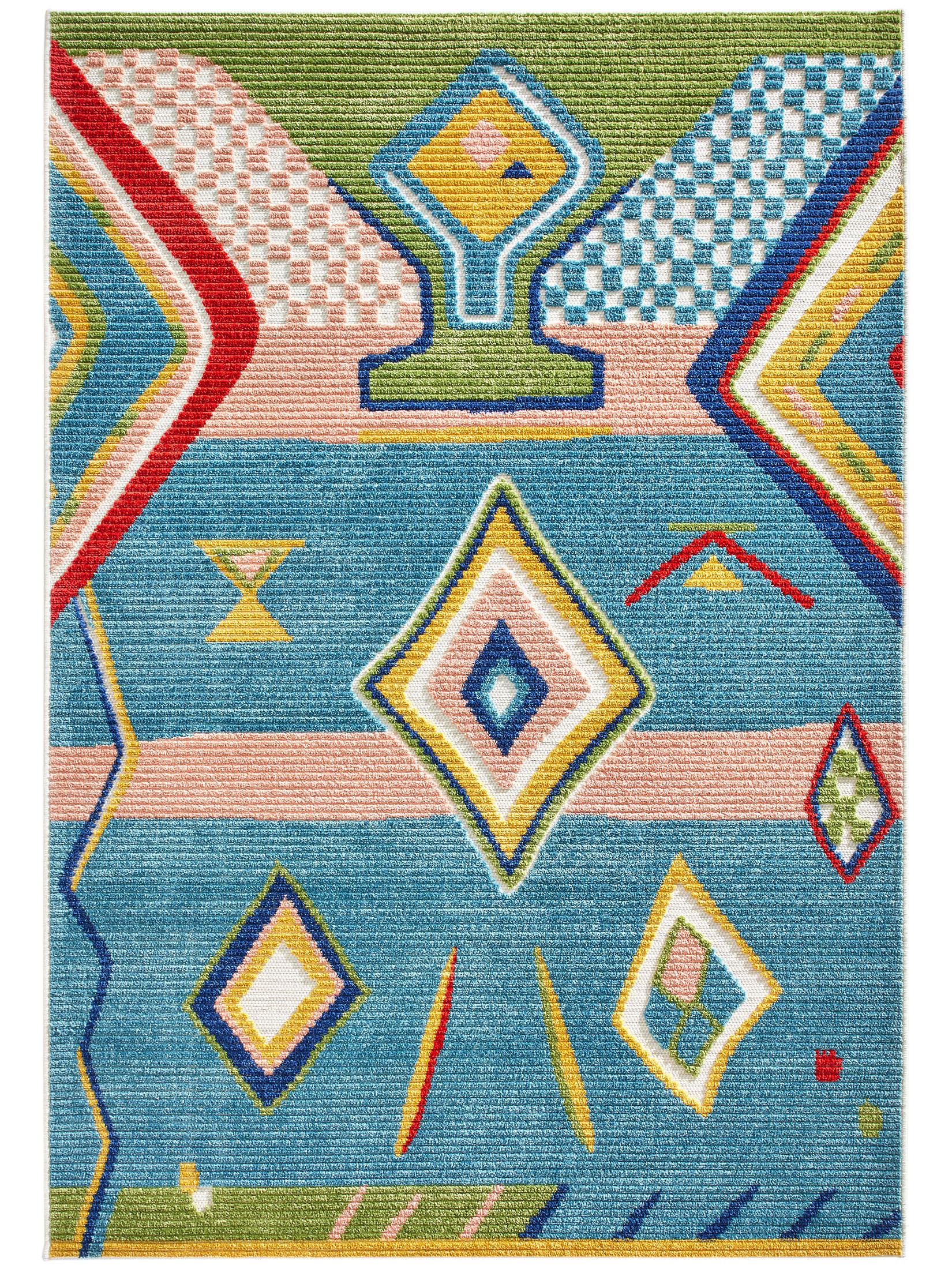 Sumba Outdoor-Teppich, Multicolor