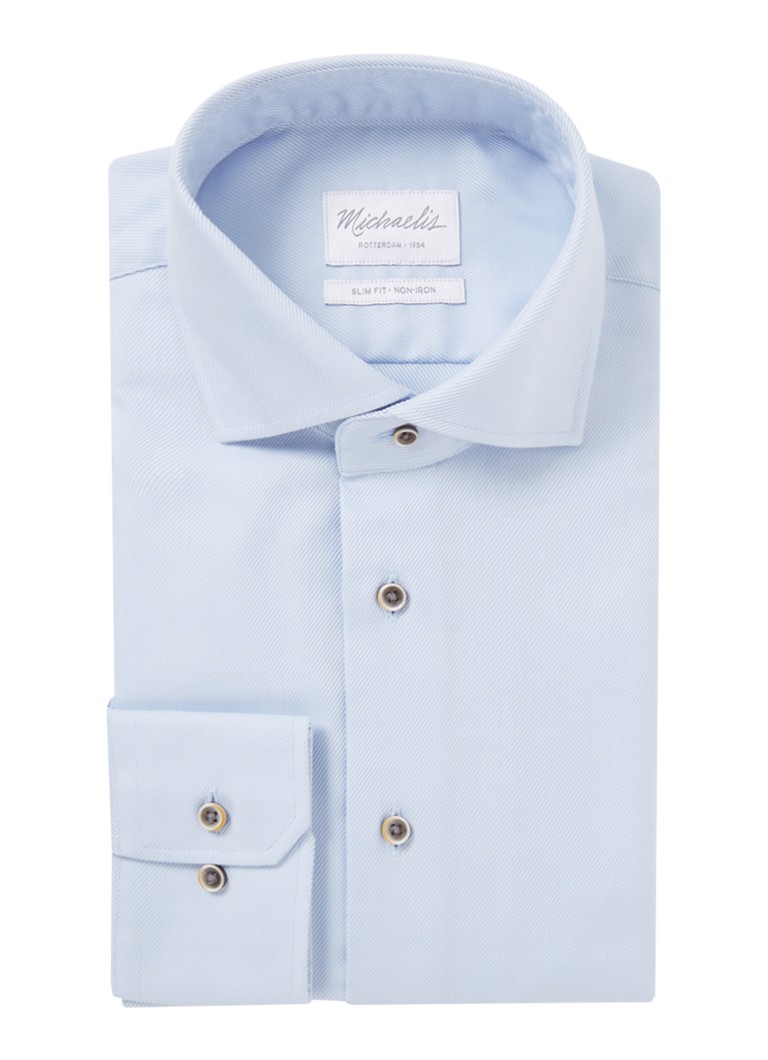 Cămașă Michaelis slim fit, rezistentă la șifonare și cu dungi imprimate.