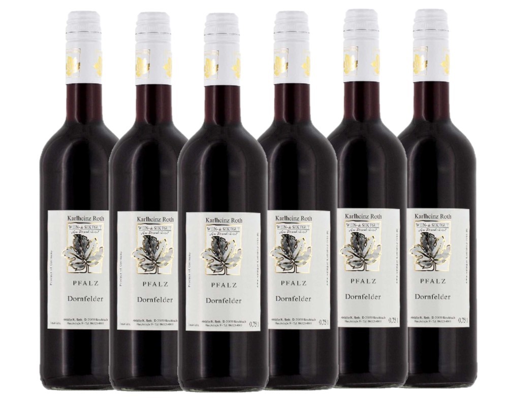 Wein- & Sektgut Karlheinz Roth Weingut Karlheinz Roth Dornfelder QbA 2022 - 6er Karton