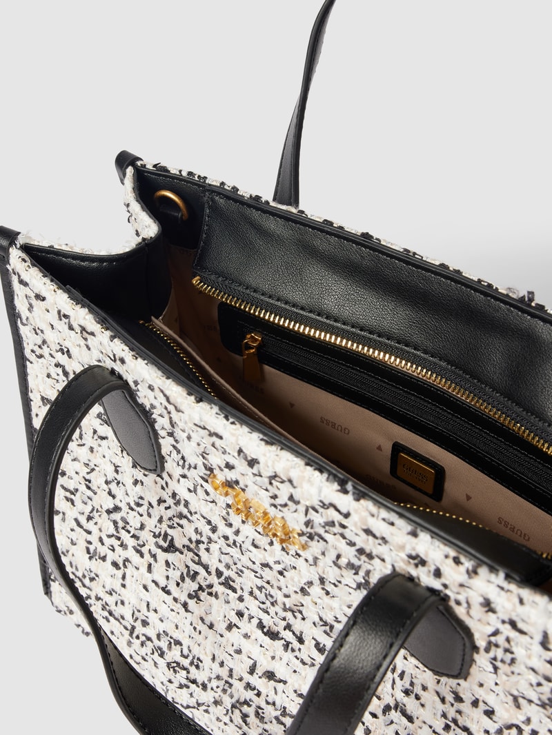 Handtasche in Flecht-Optik Modell 'SILVANA' in weiß