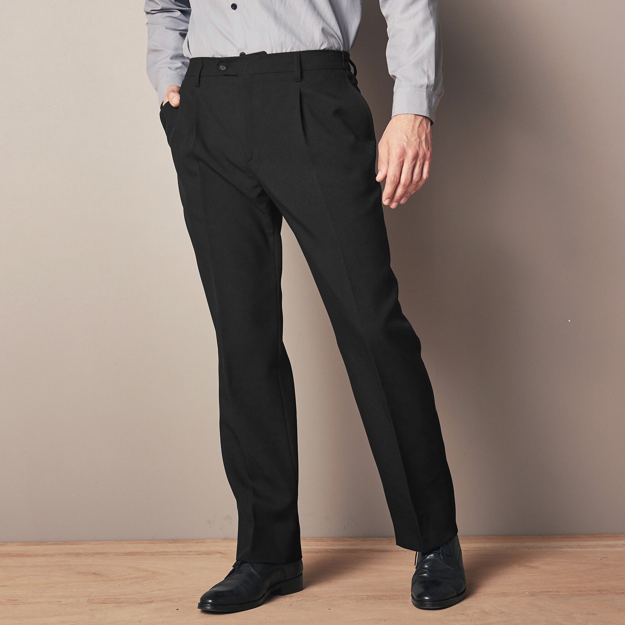 Pantalon taille élastiquée à pinces