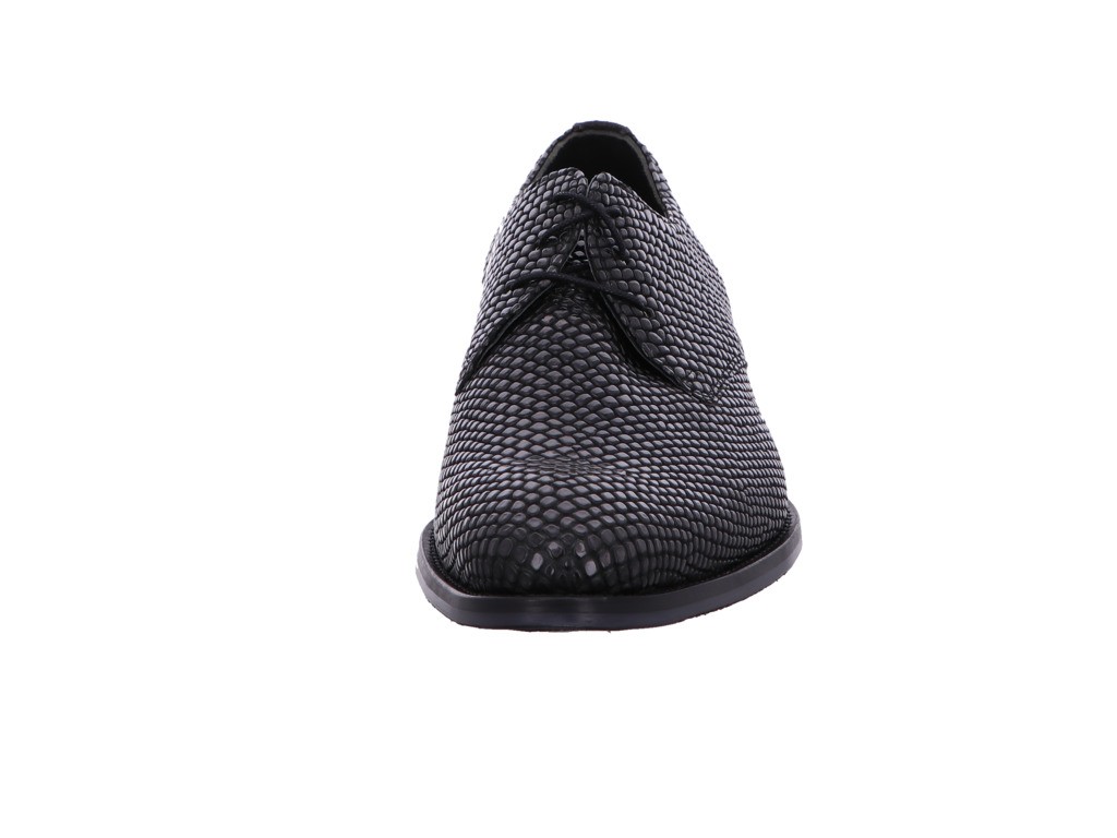 FLORIS VAN BOMMEL Business Schuhe grau Floris Dressed Antracite Print