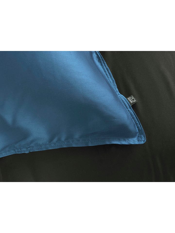 Zo!Home Mako-Satin-Bettwäsche-Set in Blau günstig kaufen