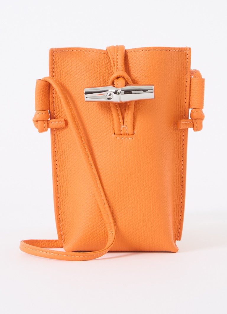 Longchamp Roseau nahkainen crossbody-puhelinkotelo
