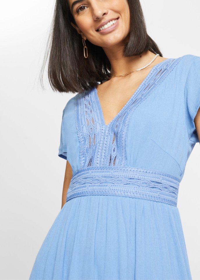 Sommer-Maxikleid mit Spitze
