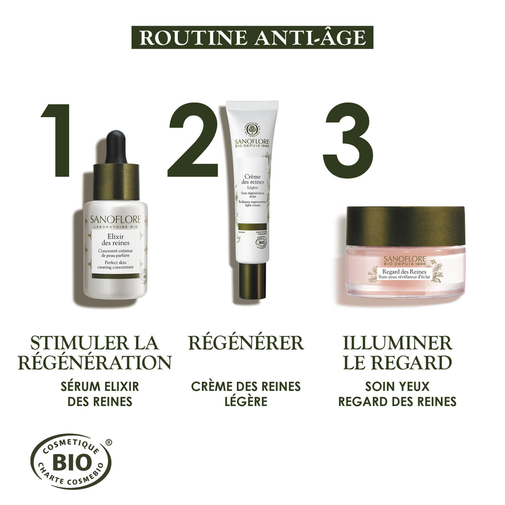 Sanoflore Reines Crème jour anti-âge légère régénérationéclat certifiée bio