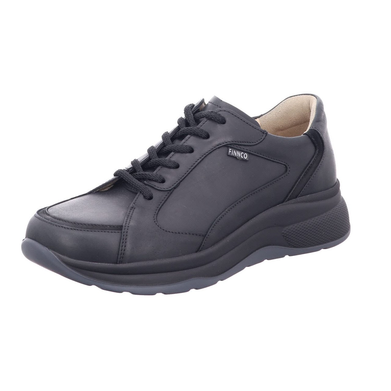 FINN COMFORT Freizeit Schnürer schwarz PICCADILLY