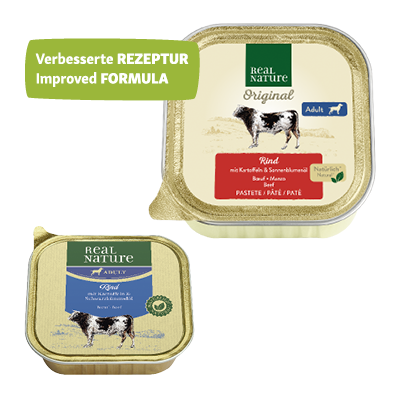 REAL NATURE Hundenassfutter REAL NATURE Adult 17x100g Rind & Kartoffel