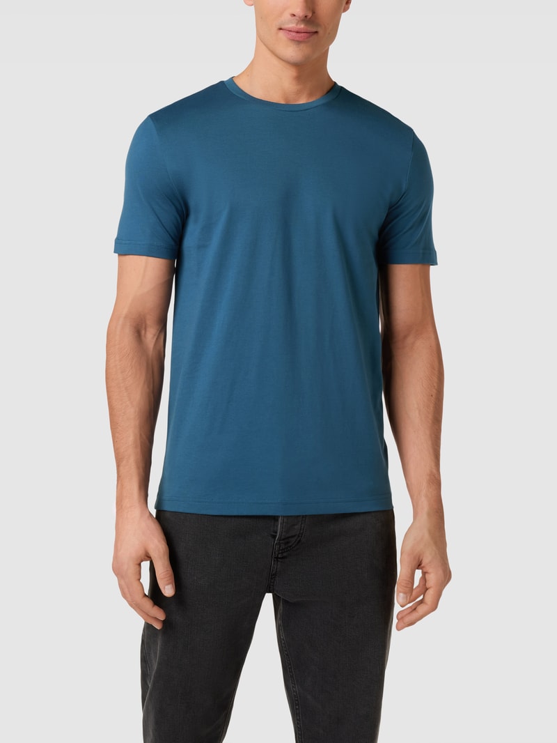 T-Shirt mit Rundhalsausschnitt in petrol