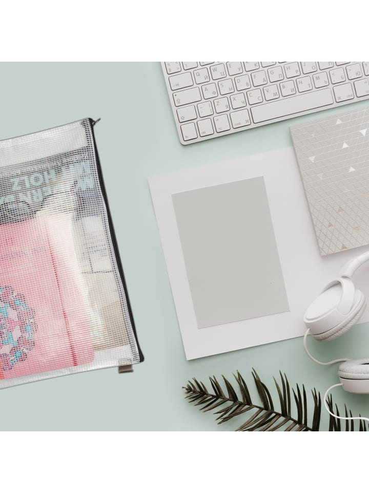 relaxdays 12x Dokumententasche in Transparent günstig kaufen onesize