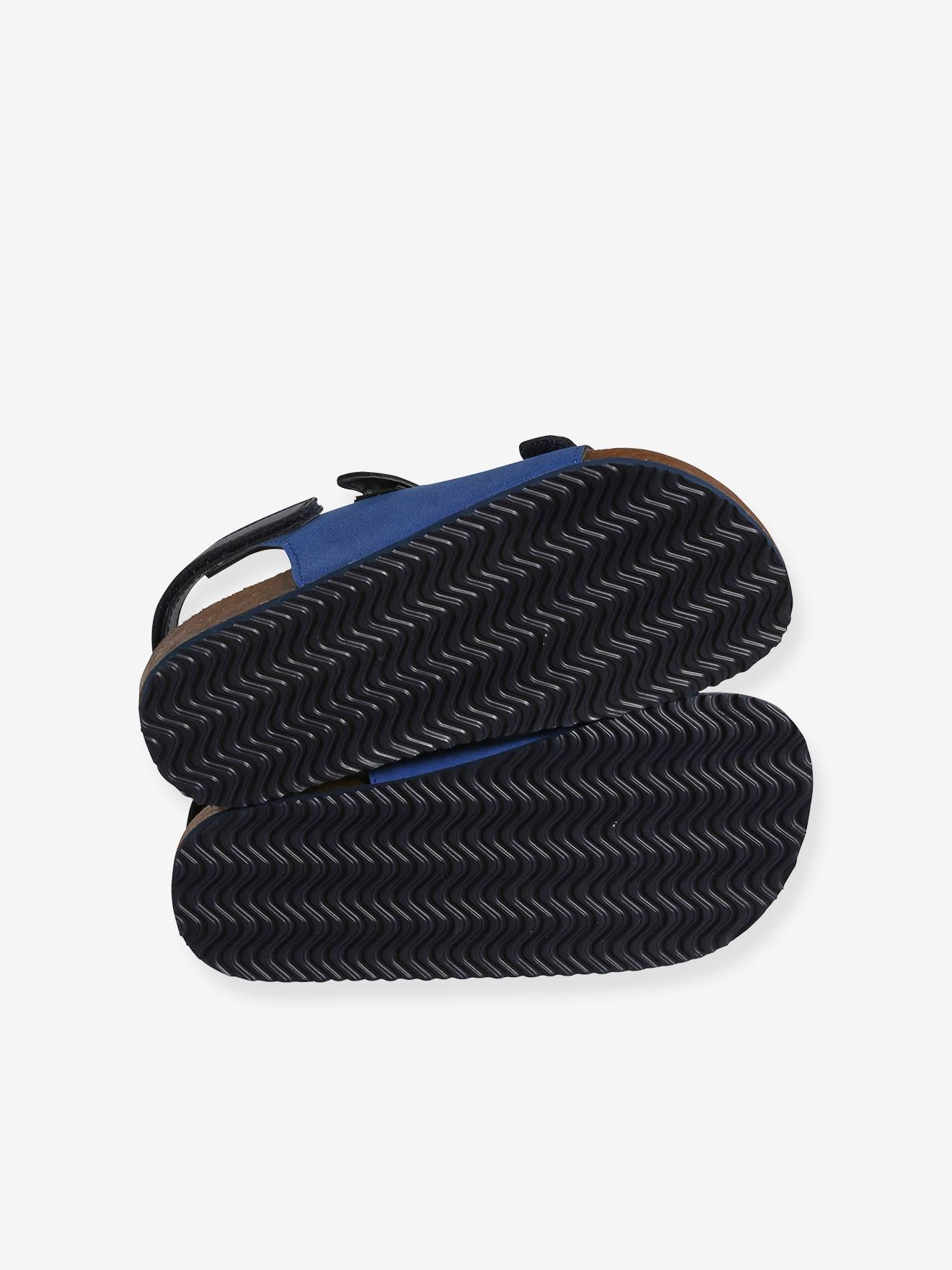 Vertbaudet Kinder Sandalen mit verstellbaren Riemen - set blau