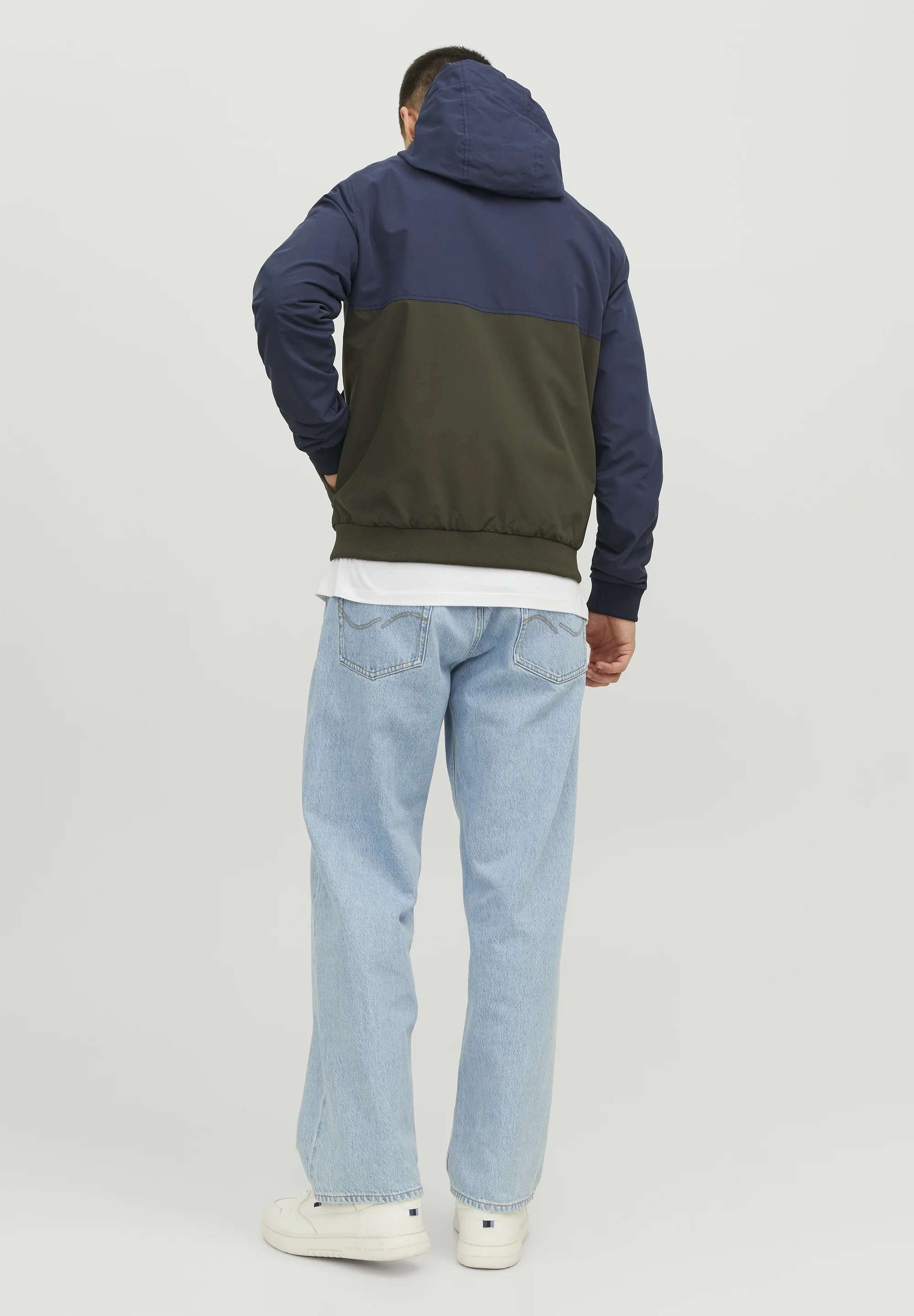 Jack & Jones JJERUSH BLOCKING HOOD - Chaqueta ligera