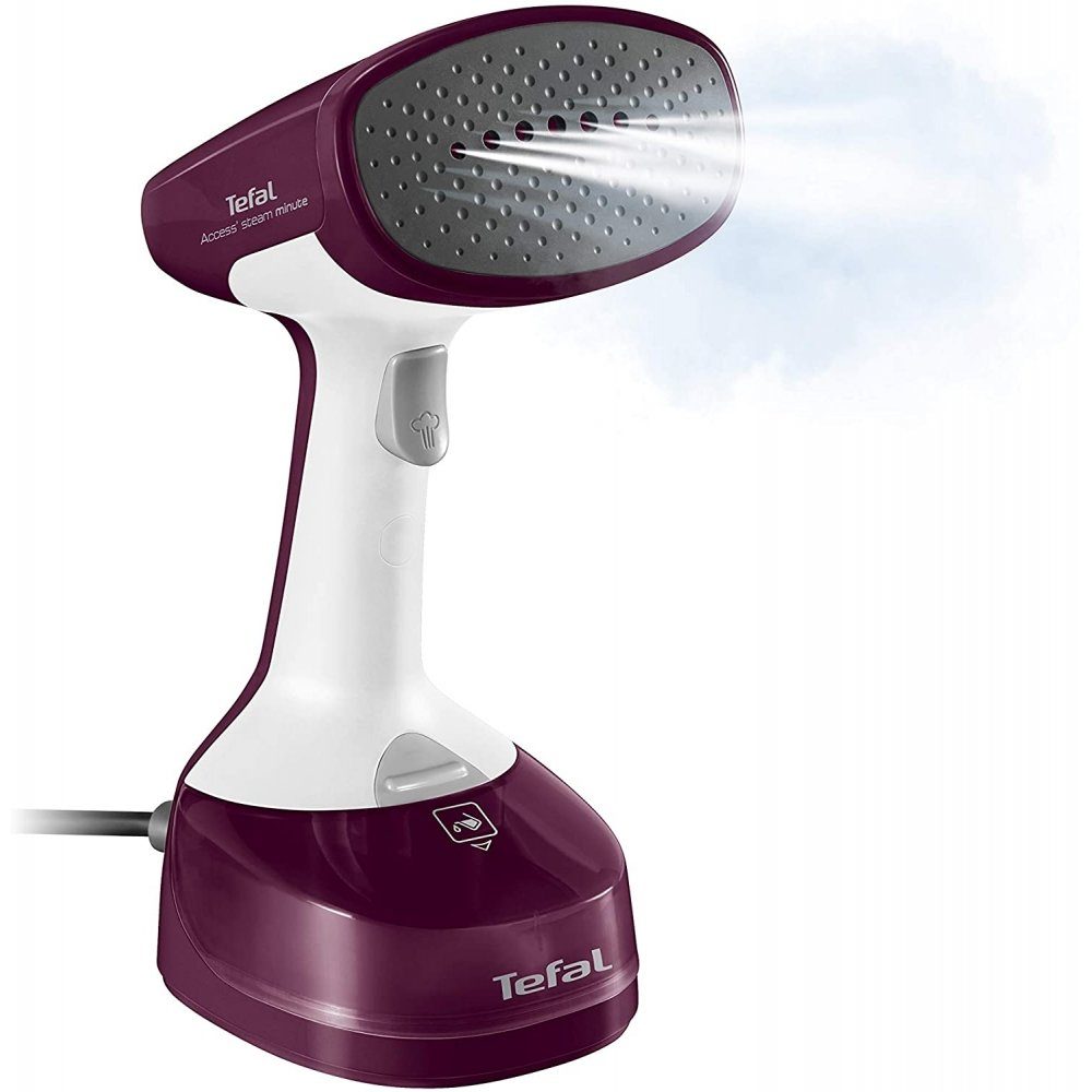 Tefal Dampfbürste Access Steam Minute Dampfglätter-Dampfbürste 1100 Watt Lila/Grau/Weiß, 1100 W